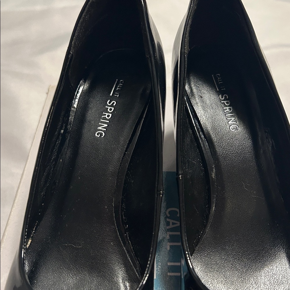 Call it spring patent black wedge heels - Picture 7 of 12